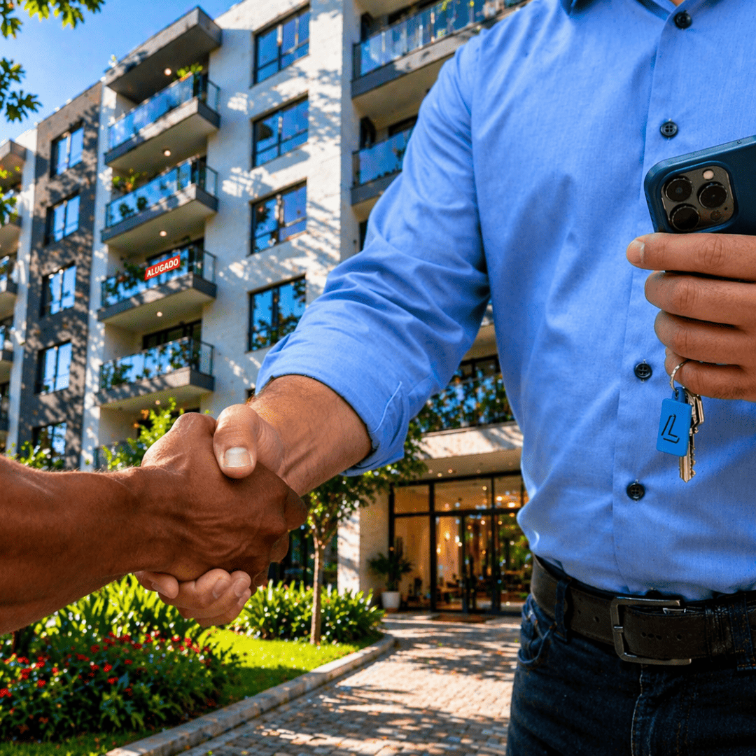 Consultor e proprietário fechando negócio